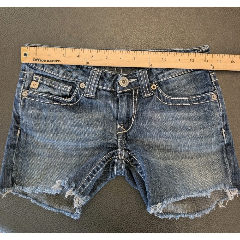 Big Star Sweet Low Rise Cutoff Denim Shorts Women's Size 25 Jorts - Picture 11 of 16